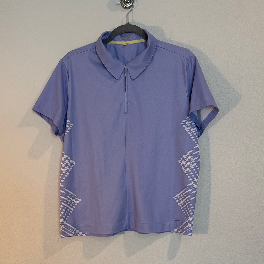 Nike Women's Purple Dry Fit Golf Polo Shirt: L - Picture 2 of 16